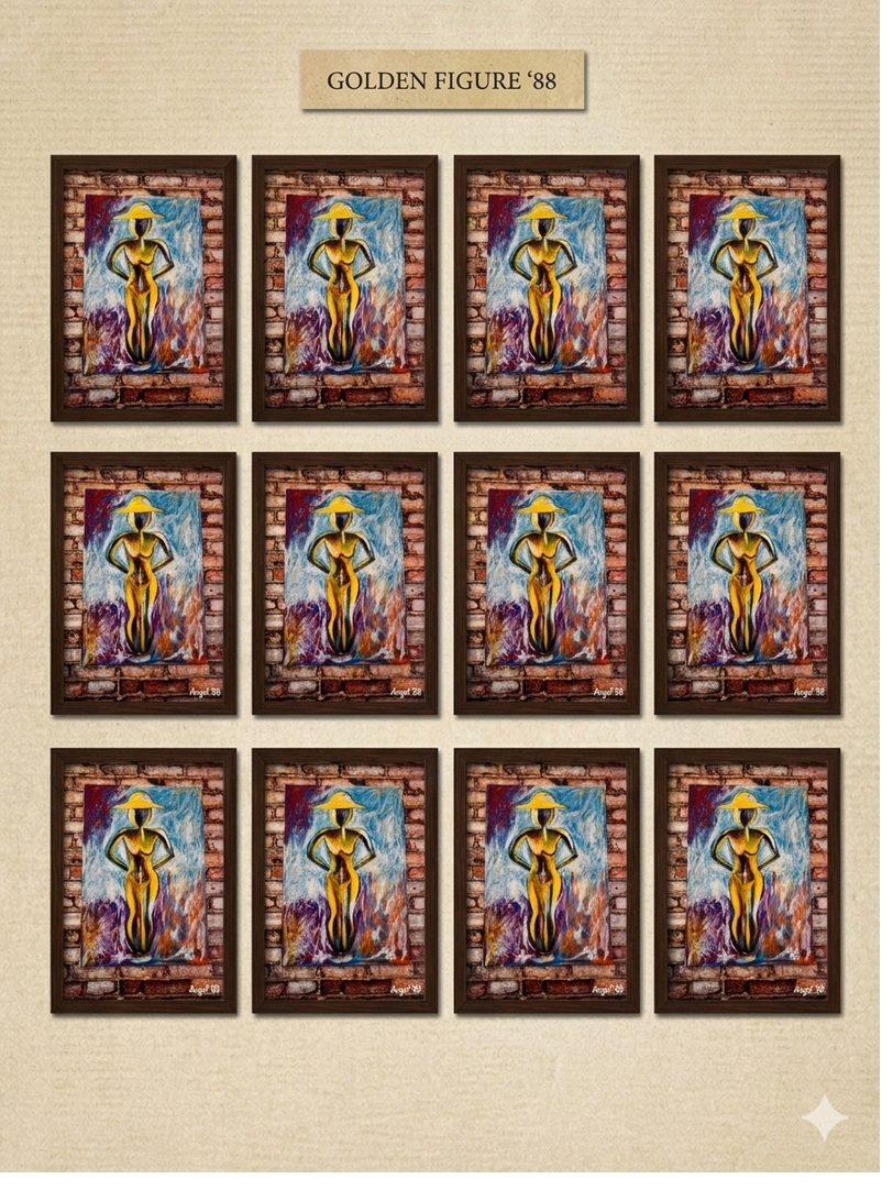 Golden Figure, técnica mixta, 1988