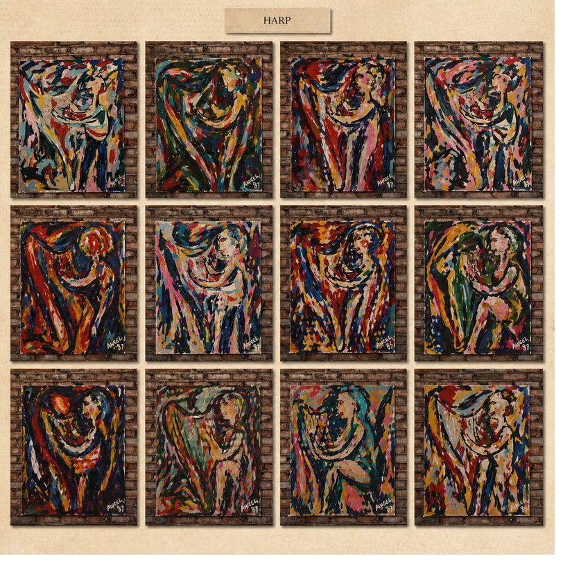 Harp, óleo, 1987